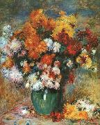 Pierre Renoir Bouquet de Chrysanthemes painting